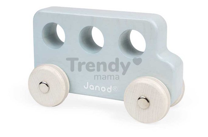 Drevené autíčko na tlačenie Push-along Vehicle Sweet Cocoon Janod 3 modely od 18 mes J04413