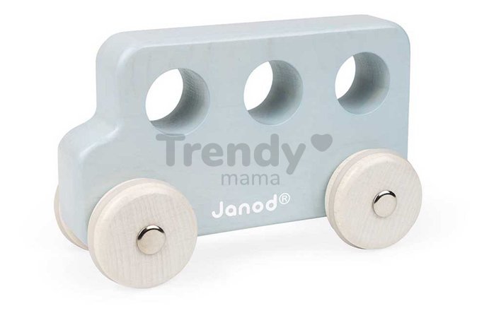 Drevené autíčko na tlačenie Push-along Vehicle Sweet Cocoon Janod 3 modely od 18 mes J04413