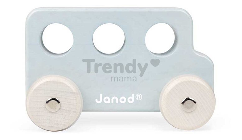 Drevené autíčko na tlačenie Push-along Vehicle Sweet Cocoon Janod 3 modely od 18 mes J04413