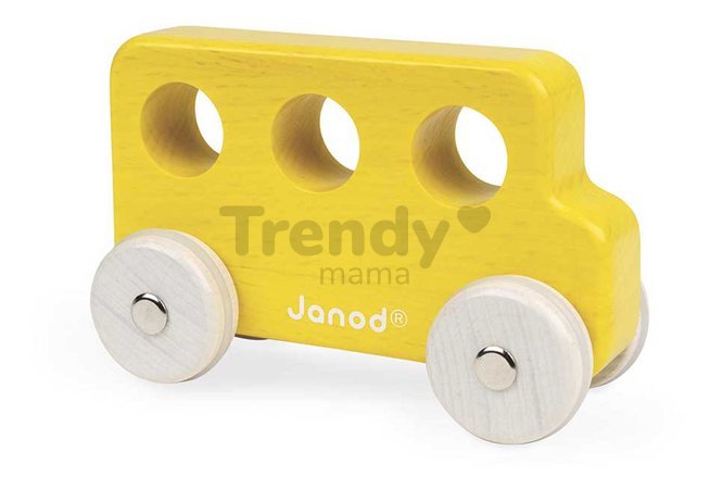 Drevené autíčko na tlačenie Push-along Vehicle Sweet Cocoon Janod 3 modely od 18 mes J04413