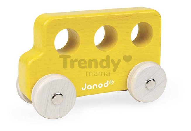 Drevené autíčko na tlačenie Push-along Vehicle Sweet Cocoon Janod 3 modely od 18 mes J04413