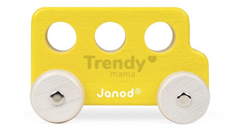 Drevené autíčko na tlačenie Push-along Vehicle Sweet Cocoon Janod 3 modely od 18 mes J04413