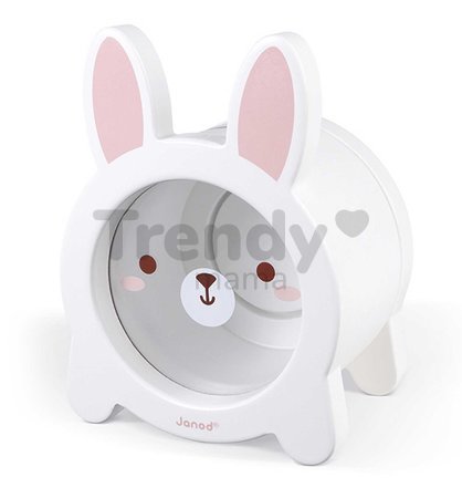 Drevená pokladnička Zajačik Rabbit Moneybox Janod biela J04654