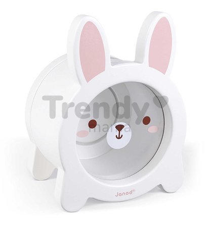 Drevená pokladnička Zajačik Rabbit Moneybox Janod biela J04654