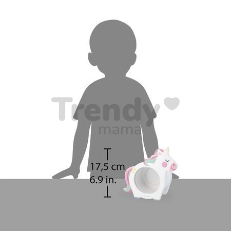 Drevená pokladnička Jednorožec Unicorn Moneybox Janod biela J04655
