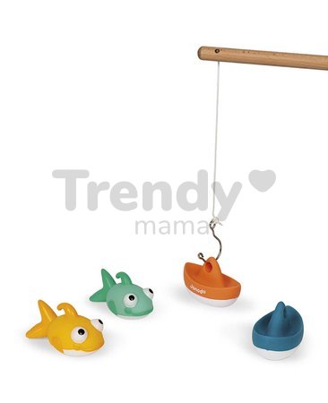 Hračka do vody rybárska udica Fish Them All Janod s loďkami a rybami od 24 mes