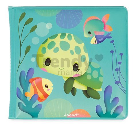 Knižka do vody Korytnačky The Magical Life of Sea Turtles Janod mäkké leporelo od 10 mes J04721