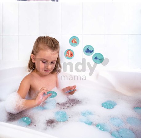 Pexeso do vody Morské zvieratká Memo Game Baby Animals Janod mäkké 24 dielov od 24 mes J04723