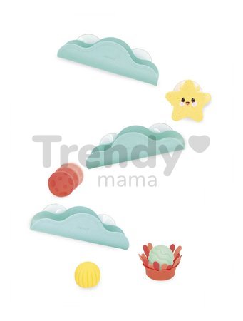 Hračka do vody guľôčková dráha Sea Themed Bathroom Ball Track Janod s prísavkami od 12 mes J04732