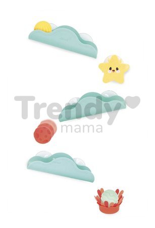 Hračka do vody guľôčková dráha Sea Themed Bathroom Ball Track Janod s prísavkami od 12 mes J04732