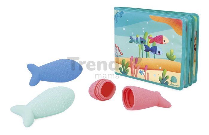 Knižka do vody Morský svet Under the Sea Party Janod mäkké leporelo od 10 mes J04733