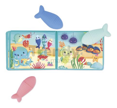 Knižka do vody Morský svet Under the Sea Party Janod mäkké leporelo od 10 mes J04733