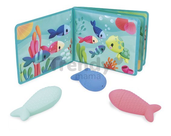 Knižka do vody Morský svet Under the Sea Party Janod mäkké leporelo od 10 mes J04733