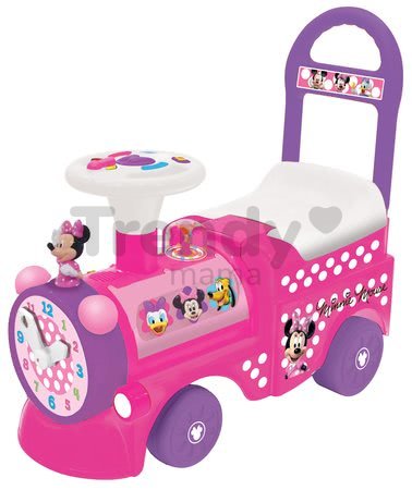 Elektronické odrážadlo Disney Kiddieland lokomotíva Minnie so svetlom a zvukom ružové od 12 mes