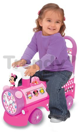 Elektronické odrážadlo Disney Kiddieland lokomotíva Minnie so svetlom a zvukom ružové od 12 mes