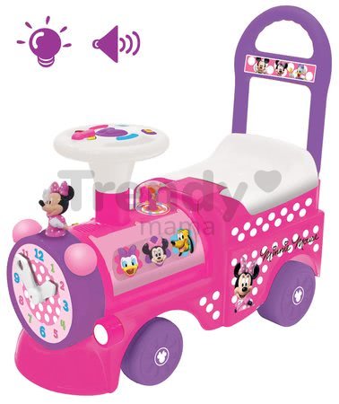 Elektronické odrážadlo Disney Kiddieland lokomotíva Minnie so svetlom a zvukom ružové od 12 mes