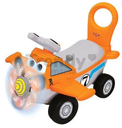 Elektronické odrážadlo Disney Kiddieland lietadlo Dusty so svetlom oranžové od 12 mes