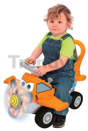 Elektronické odrážadlo Disney Kiddieland lietadlo Dusty so svetlom oranžové od 12 mes