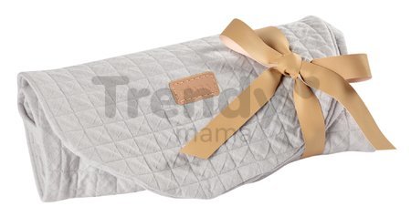 Obliečka na dojčiaci vankúš Big Flopsy™ Fitted Sheet Beaba Fleur de Coton® Pearl Grey sivá