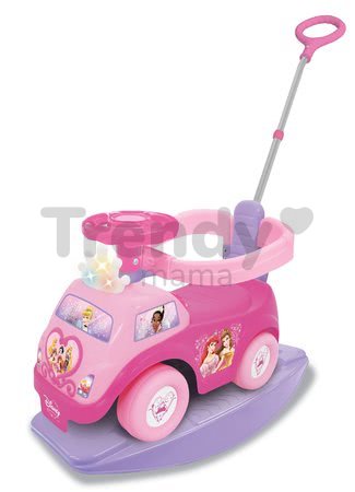 Odrážadlo Princezné Kiddieland Activity s hojdačkou a opierkou 4v1 od 12 mes