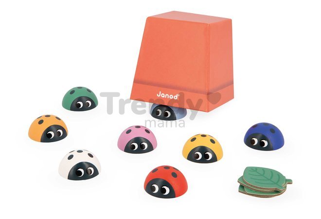 Vzdelávacia hra stimulácia pamäte Lienky Ladybugs Memory Game Janod od 24 mes