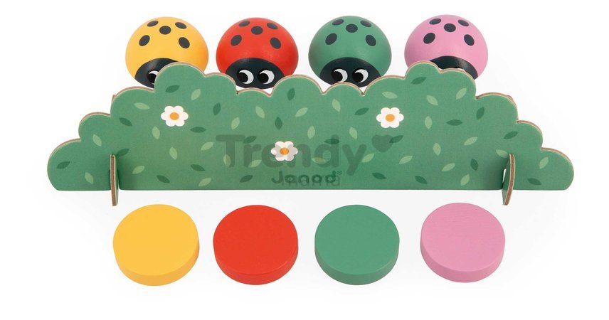 Vzdelávacia hra stimulácia pamäte Lienky Ladybugs Memory Game Janod od 24 mes