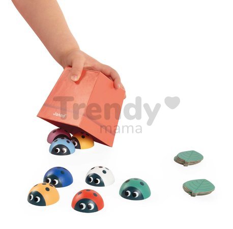 Vzdelávacia hra stimulácia pamäte Lienky Ladybugs Memory Game Janod od 24 mes