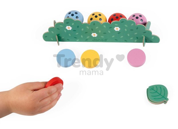 Vzdelávacia hra stimulácia pamäte Lienky Ladybugs Memory Game Janod od 24 mes
