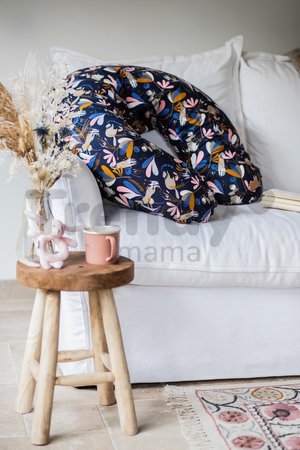 Dojčiaci vankúš Big Flopsy™ Beaba Print Jersey Lorena 170 cm modrý s potlačou