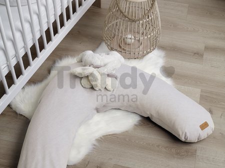 Dojčiaci vankúš Big Flopsy™ Beaba Chambray Grey 170 cm sivý