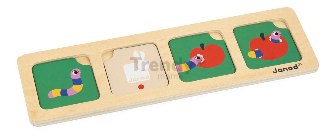 Vzdelávacia hra časová následnosť Záhrada The Garden Sequences Cards Janod 40 kariet