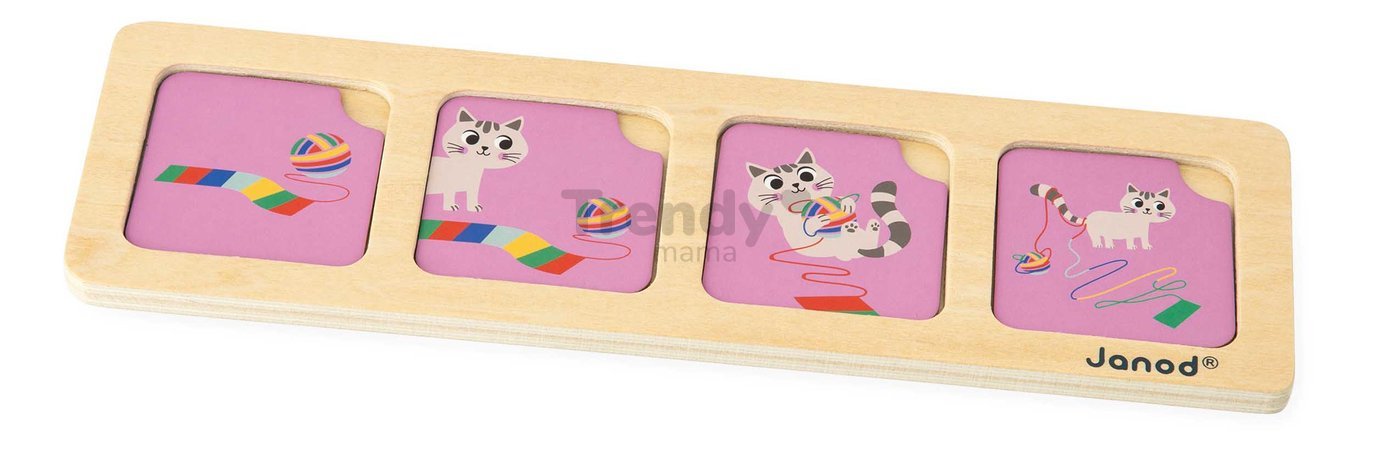 Vzdelávacia hra časová následnosť Záhrada The Garden Sequences Cards Janod 40 kariet