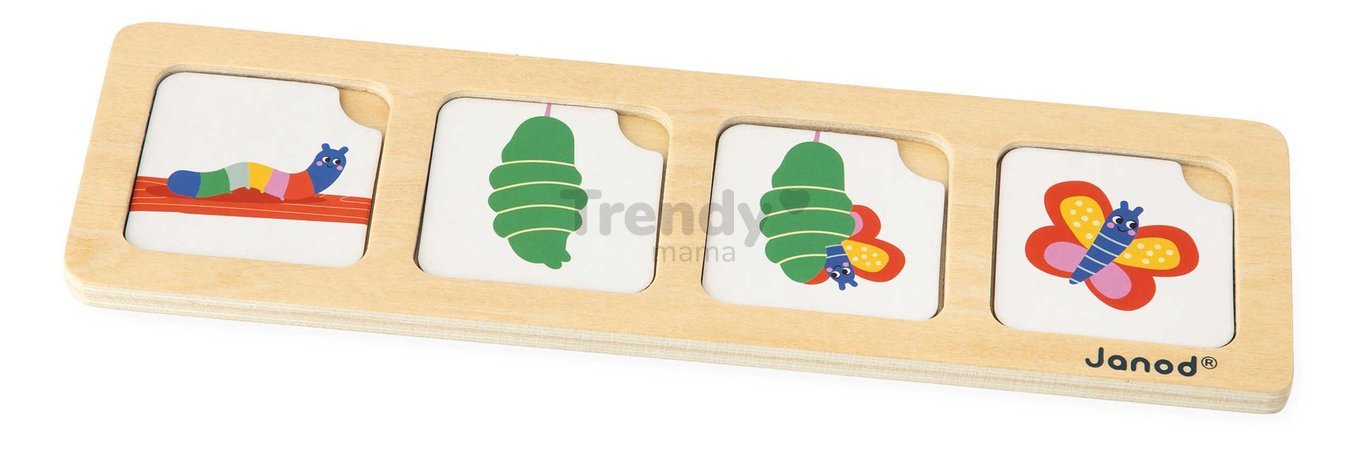 Vzdelávacia hra časová následnosť Záhrada The Garden Sequences Cards Janod 40 kariet