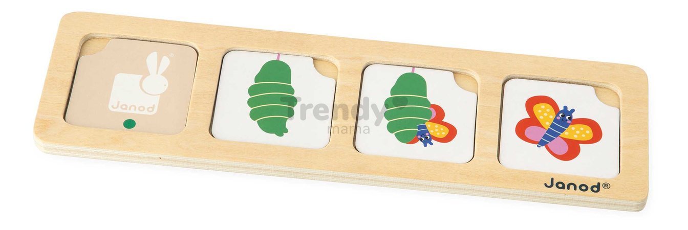 Vzdelávacia hra časová následnosť Záhrada The Garden Sequences Cards Janod 40 kariet