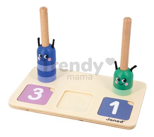 Vzdelávacia hra skladanie a porovnávanie Čísla Number Compo and Comparison Janod 56 dielov J05085