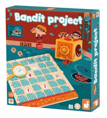 Spoločenská hra pre deti Bandita Bandit Project Janod pre 1-4 hráčov od 5 rokov