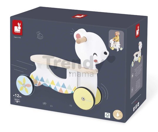 Drevené odrážadlo Medveď Bear Ride-On Pure Janod od 12 mes J05161