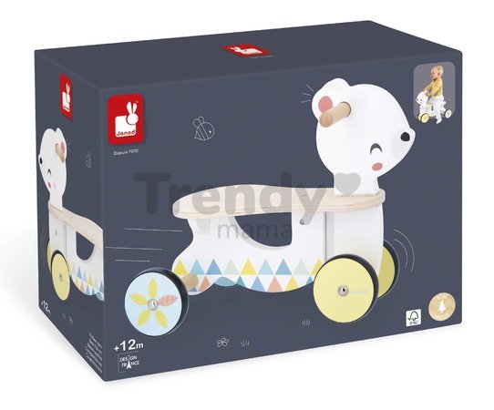 Drevené odrážadlo Medveď Bear Ride-On Pure Janod od 12 mes J05161