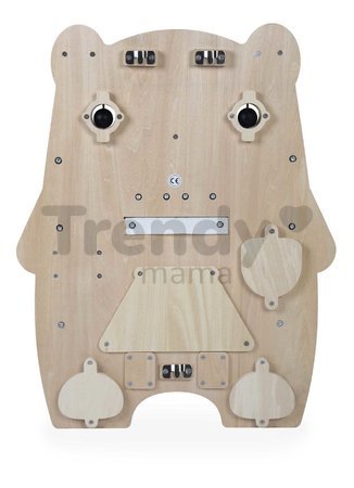 Drevená motorická doska s aktivitami Medveď Bear Activity Board Pure Janod 20 aktivít od 18 mes J05162