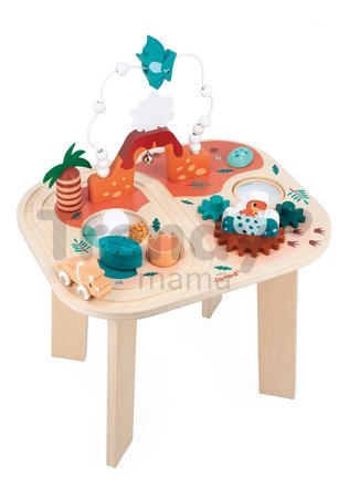 Drevený didaktický stolík Dinosaurus Dino Activity Table Janod s aktivitami od 12 mes J05825