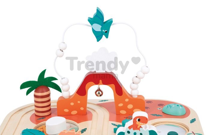 Drevený didaktický stolík Dinosaurus Dino Activity Table Janod s aktivitami od 12 mes J05825