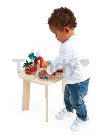 Drevený didaktický stolík Dinosaurus Dino Activity Table Janod s aktivitami od 12 mes J05825