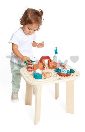 Drevený didaktický stolík Dinosaurus Dino Activity Table Janod s aktivitami od 12 mes J05825