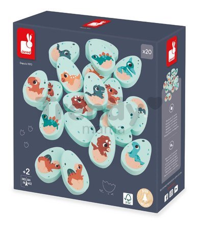 Dřevěné pexeso Dinosauři Dino Memo Janod 20 dílů od 24 měs J05826