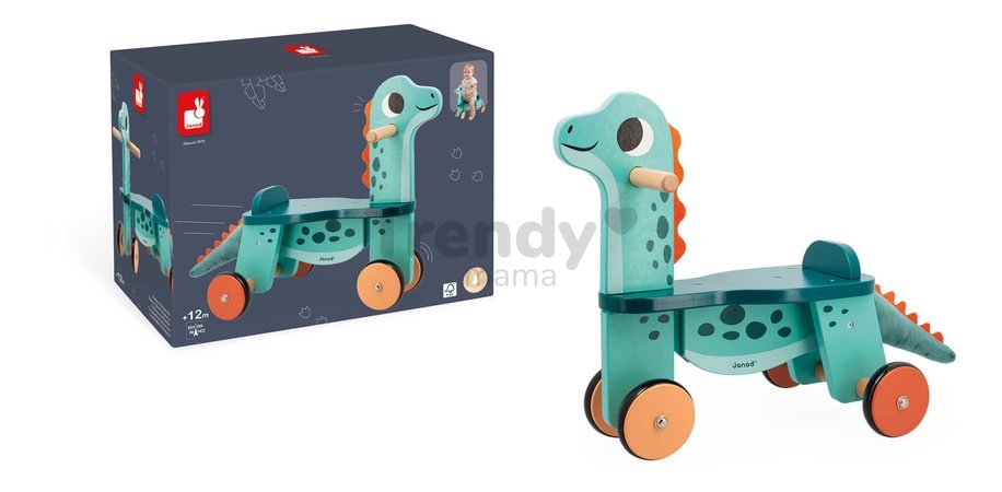 Drevené odrážadlo Portosaurus Dino Ride-On Janod od 12 mes J05828