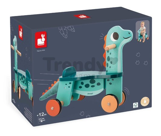 Drevené odrážadlo Portosaurus Dino Ride-On Janod od 12 mes J05828