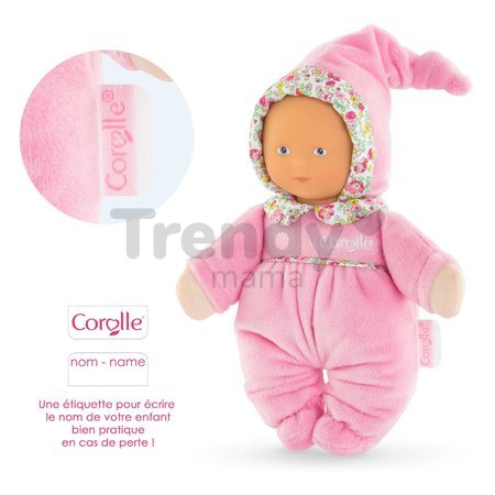 Bábika Babidoux Blossom Garden Mon Doudou Corolle s modrými očami a hrkálkou 20 cm od 0 mes