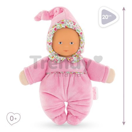 Bábika Babidoux Blossom Garden Mon Doudou Corolle s modrými očami a hrkálkou 20 cm od 0 mes