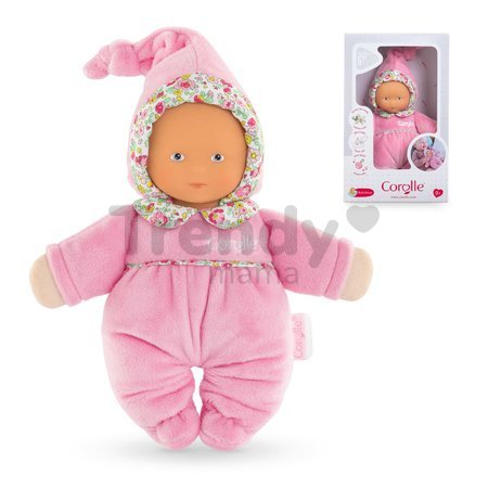 Bábika Babidoux Blossom Garden Mon Doudou Corolle s modrými očami a hrkálkou 20 cm od 0 mes
