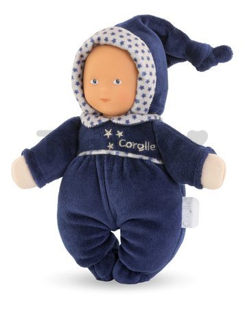 Bábika Babidoux Navy Blue Starry Dreams Mon Doudou Corolle s modrými očami a hrkálkou 20 cm od 0 mes